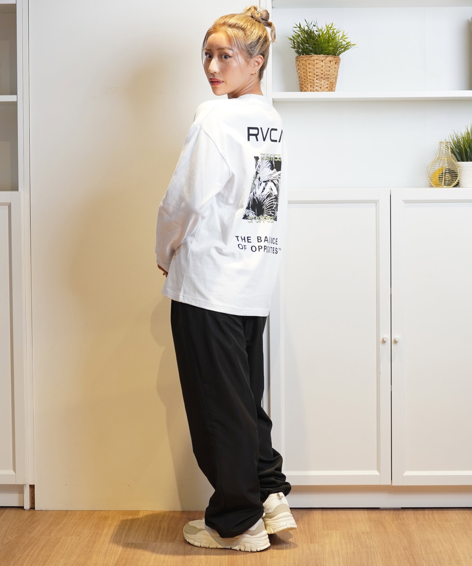 RVCA ルーカ 長袖 Tシャツ レディース バックプリント ロンT BE044-052(BES0-S)