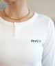 RVCA ルーカ 長袖 Tシャツ レディース ロンT ショート丈 ワンポイント BE044-050(WHT-S)