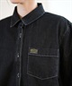 RVCA ルーカ 長袖シャツ レディース デニムシャツ BE044-106(BLK-M)