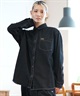 RVCA ルーカ 長袖シャツ レディース デニムシャツ BE044-106(BLK-M)