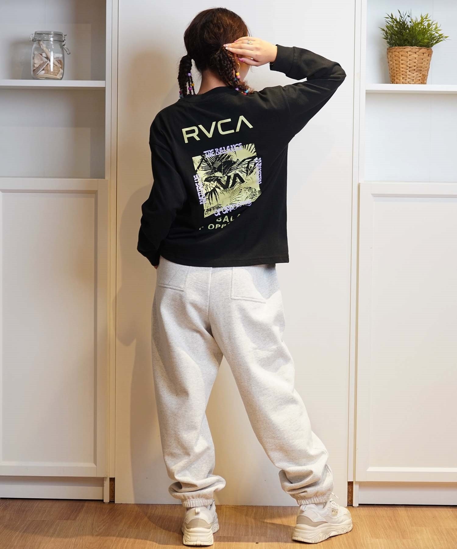 RVCA ルーカ スウェットパンツ レディース ロングパンツ セットアップ対応 RECESSION SWEATPANTS BE044-717(GRY-S)