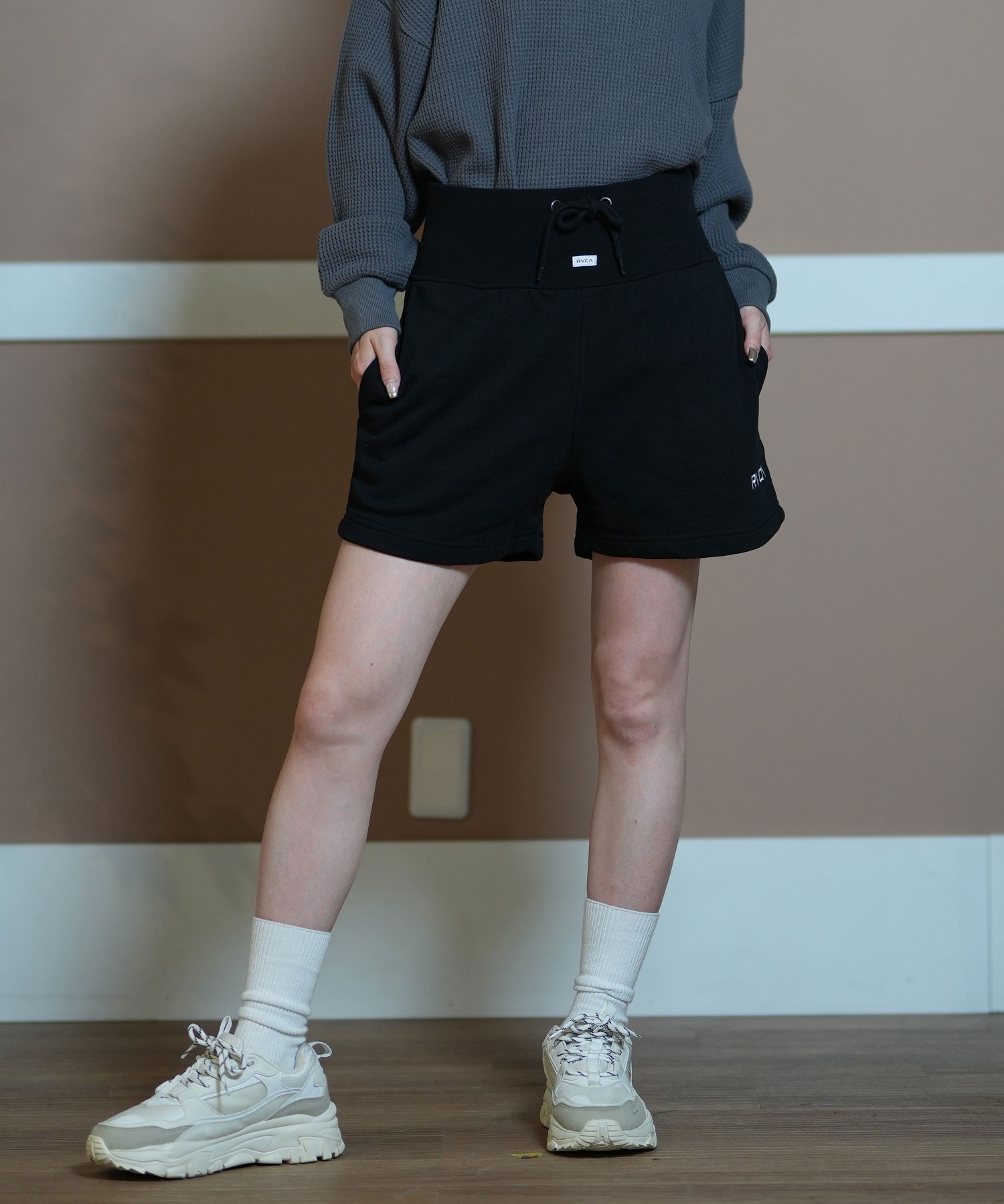 RVCA ルーカ ショートパンツ レディース スウェットパンツ BE044-P60(CLO-S)