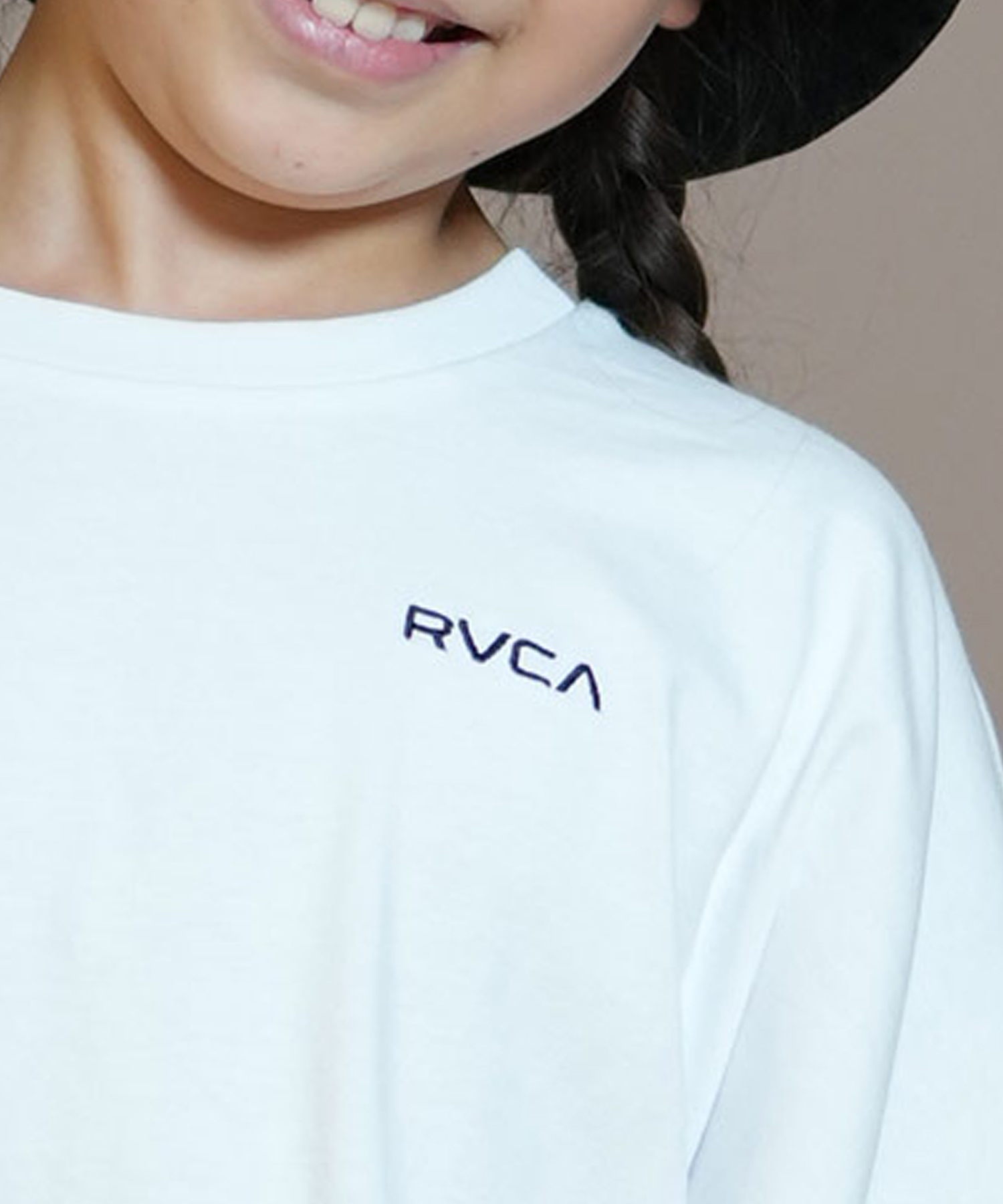 RVCA ルーカ Tシャツ キッズ 長袖 ロンT ロゴ チェッカー柄 バックプリント 親子コーデ BE046-060 ロングスリーブ｜ムラサキスポーツオンラインストア  通販