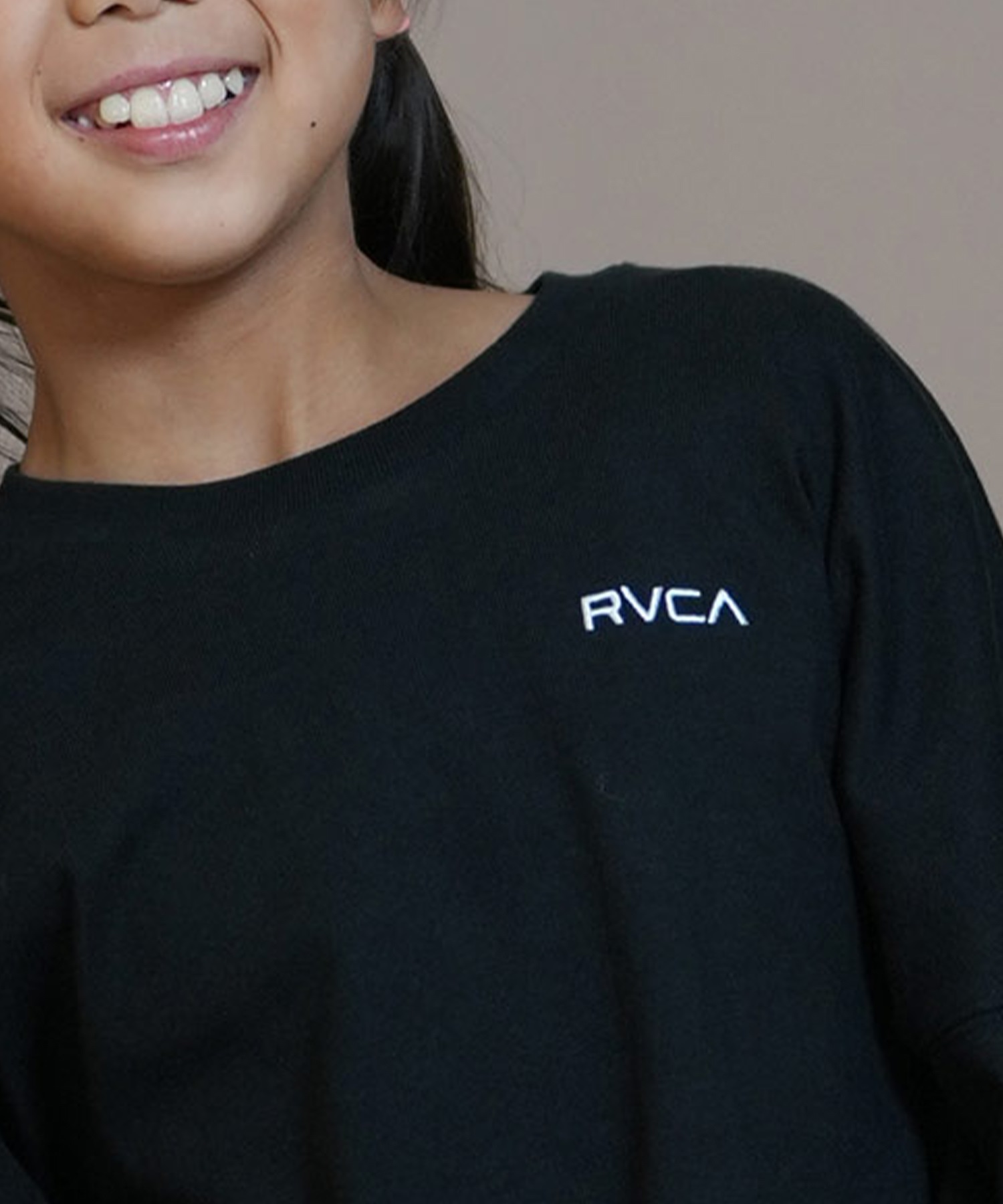 RVCA ルーカ Tシャツ キッズ 長袖 ロンT ロゴ チェッカー柄 バックプリント 親子コーデ BE046-060 ロングスリーブ｜ムラサキスポーツオンラインストア  通販