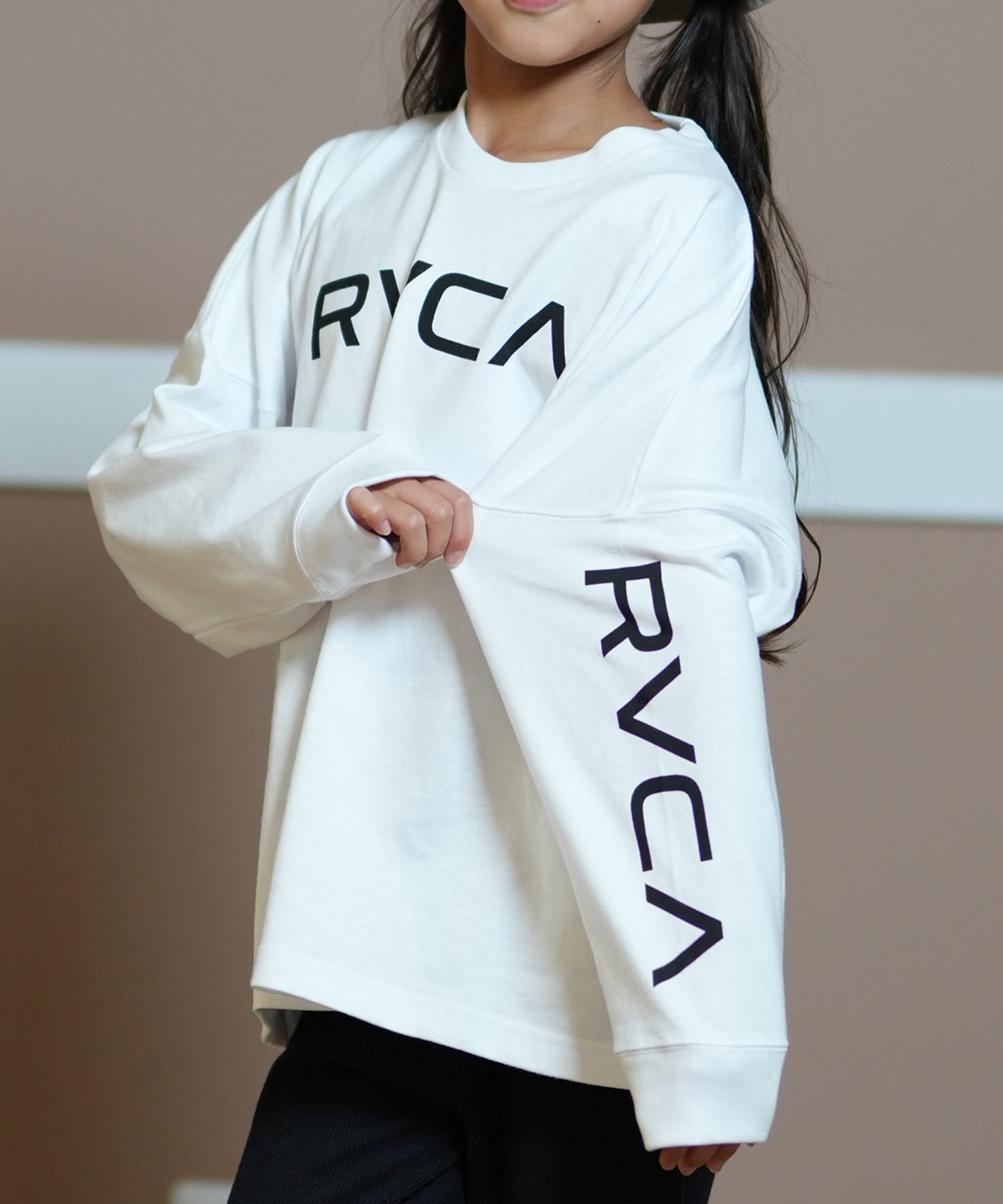 RVCA ルーカ Tシャツ キッズ 長袖 ロンT ロゴ バックプリント 親子コーデ BE046-059 ロングスリーブ｜ムラサキスポーツオンラインストア  通販