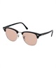 RAY-BAN/レイバン CLUBMASTER 0RB3016 サングラス 紫外線予防(BK/PK-51cm)