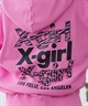 X-girl エックスガール パーカー ジップアップ レディース ロゴ バックプリント 裏毛 105243012025 ムラサキスポーツ限定(BK-M)