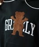 GRIZZLY グリズリー パーカー レディース プルオーバー ロゴ 24G3335(BLK-M)