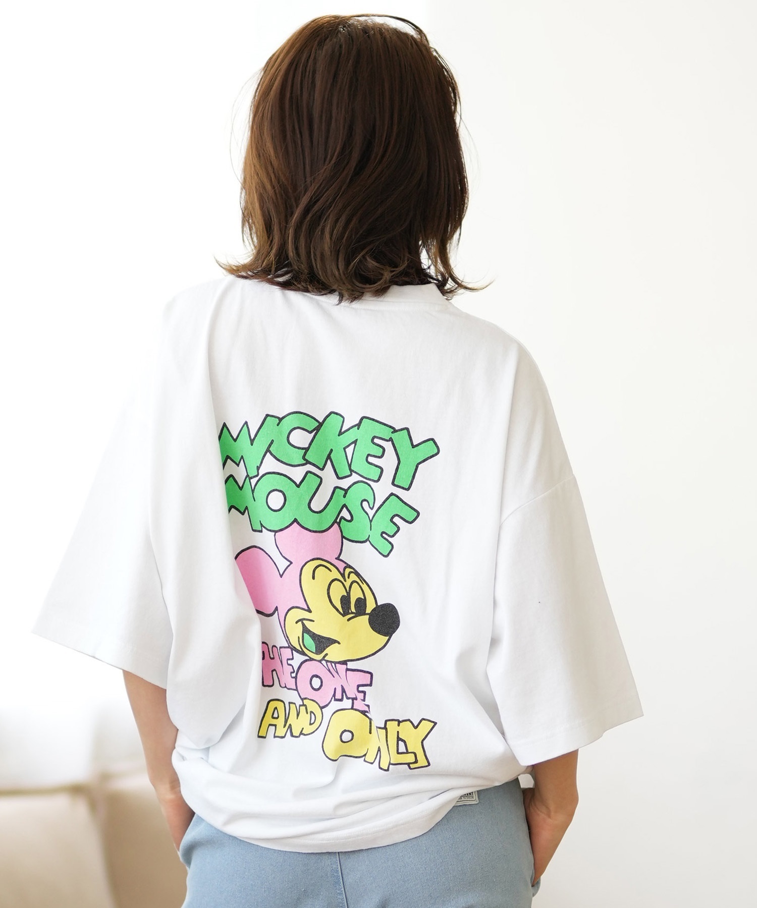 DISCUS ATHLETIC ディスカスアスレチック 半袖 Tシャツ レディース DISCUS×Disney ミッキー＆フレンズ 4287-1979 ムラサキスポーツ限定(09WH-FREE)