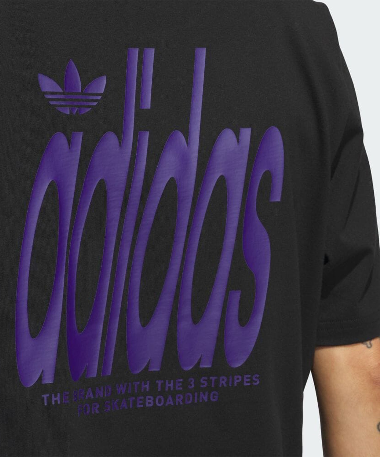 adidas skateboarding アディダス スケートボーディング 半袖 Tシャツ メンズ バックプリント 4.0ストレッチ ロゴ IS2662 421241422(BK/BL-L)