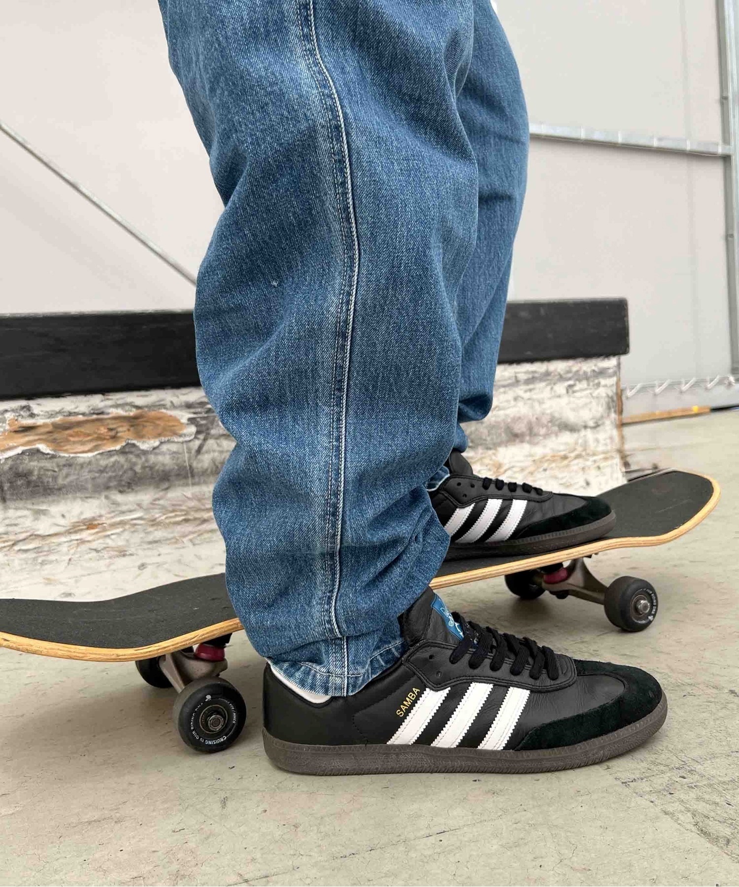 adidas skateboarding アディダス スケートボーディング シューズ スニーカー メンズ レディース SAMBA ADV サンバ Tトウ テラス系 IE3100(BK/WT-23.0cm)