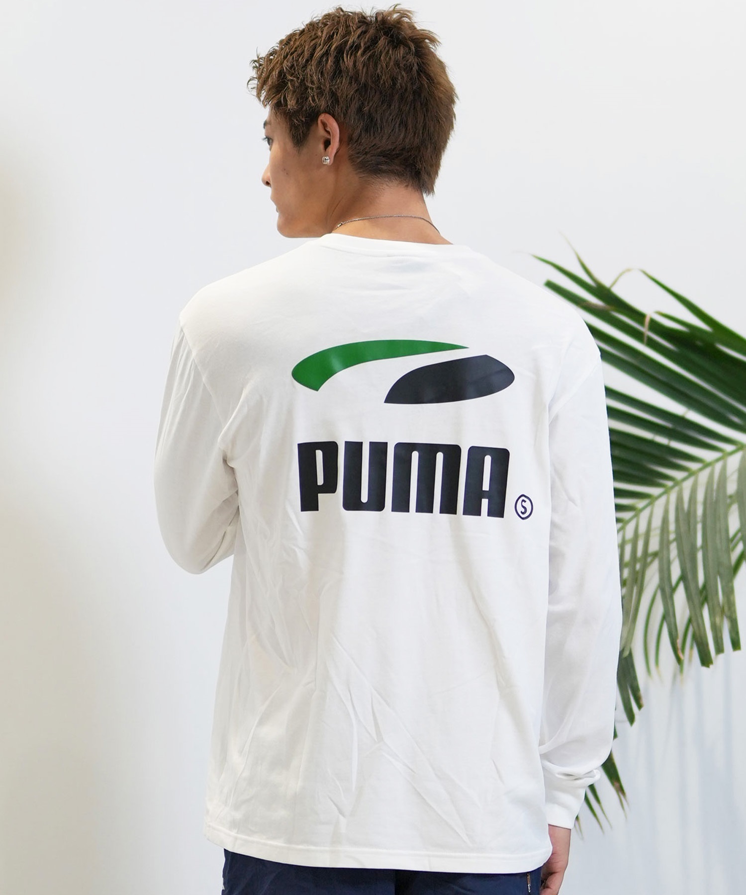 PUMA SKATEBOARDING プーマ スケートボーディング 長袖 Tシャツ メンズ ロンT バックプリント 機能素材 628138(01-M)