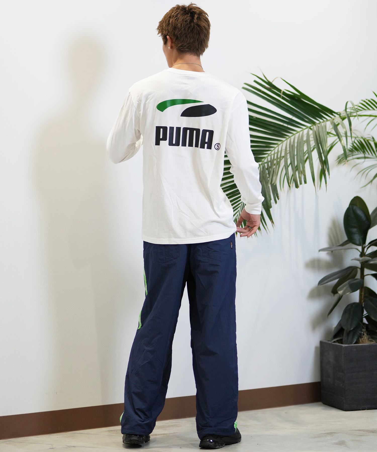 PUMA SKATEBOARDING プーマ スケートボーディング 長袖 Tシャツ メンズ ロンT バックプリント 機能素材 628138(01-M)