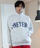 FORGET NEVER フォーゲットネバー ハーフジップトレーナー ビックシルエット 244OO1TR090FN	ムラサキスポーツ限定(WHT-M)