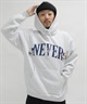 FORGET NEVER フォーゲットネバー メンズ パーカー 244OO1PK057FN ムラサキスポーツ限定(WHT-M)