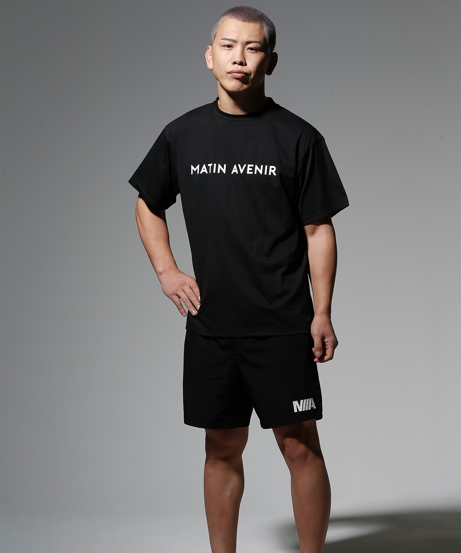 MATIN AVENIR マタンアヴニール ラッシュガード 半袖 Tシャツ ユニセックス 水陸両用 UVカット 速乾 MA0006 ムラサキスポーツ限定(WT-M)