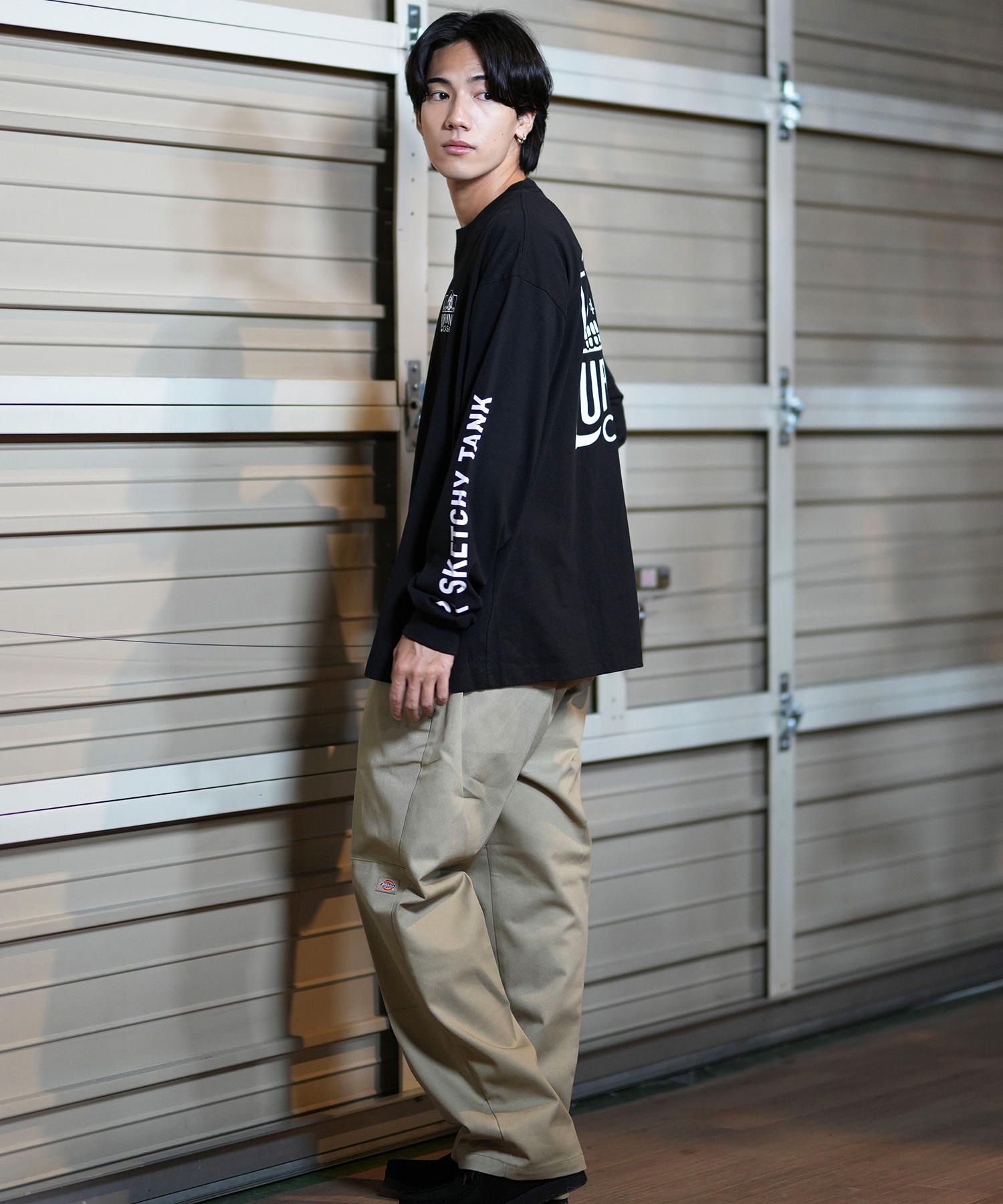 LURKING CLASS ラーキングクラス 長袖 Tシャツ メンズ ロンT バックプリント ST24FTM01 ムラサキスポーツ限定(WHITE-M)