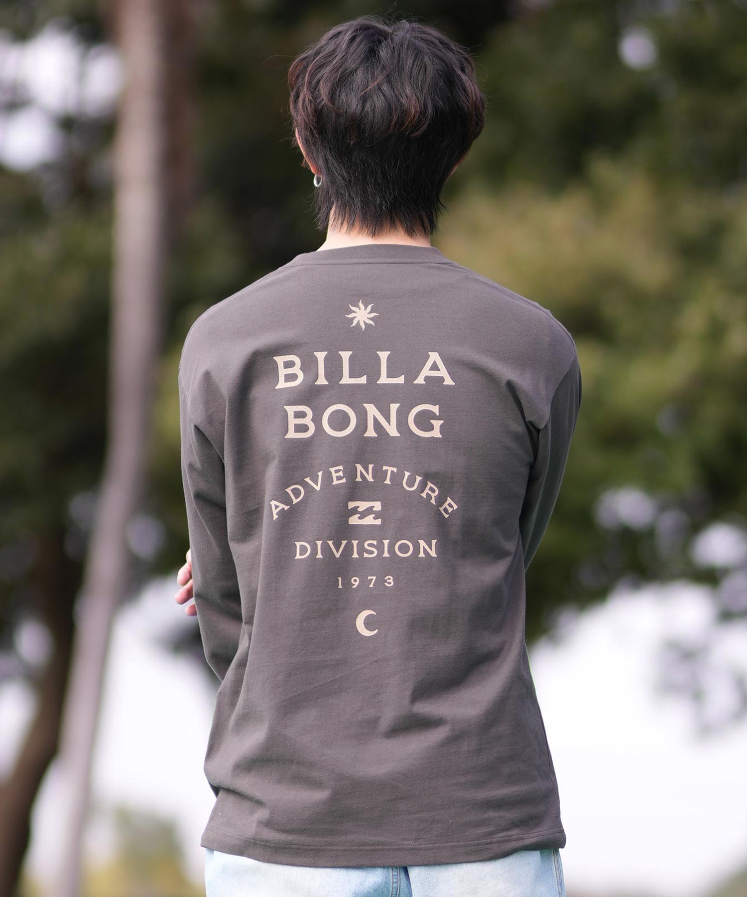 BILLABONG ビラボン 長袖 Tシャツ メンズ ロンT ロゴ バックプリント BF011-054(CRM-M)