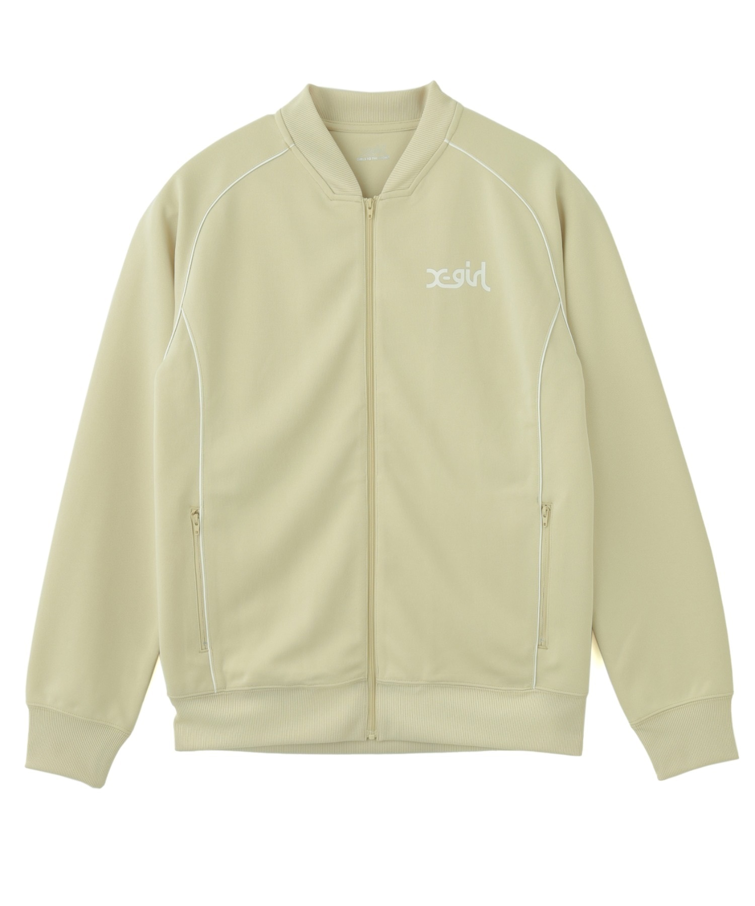 X-girl SPORTSエックスガールスポーツ アウター レディース トラックジャケット 吸水速乾 UVカット TRACK JACKET 155251021003(LTYEL-M)