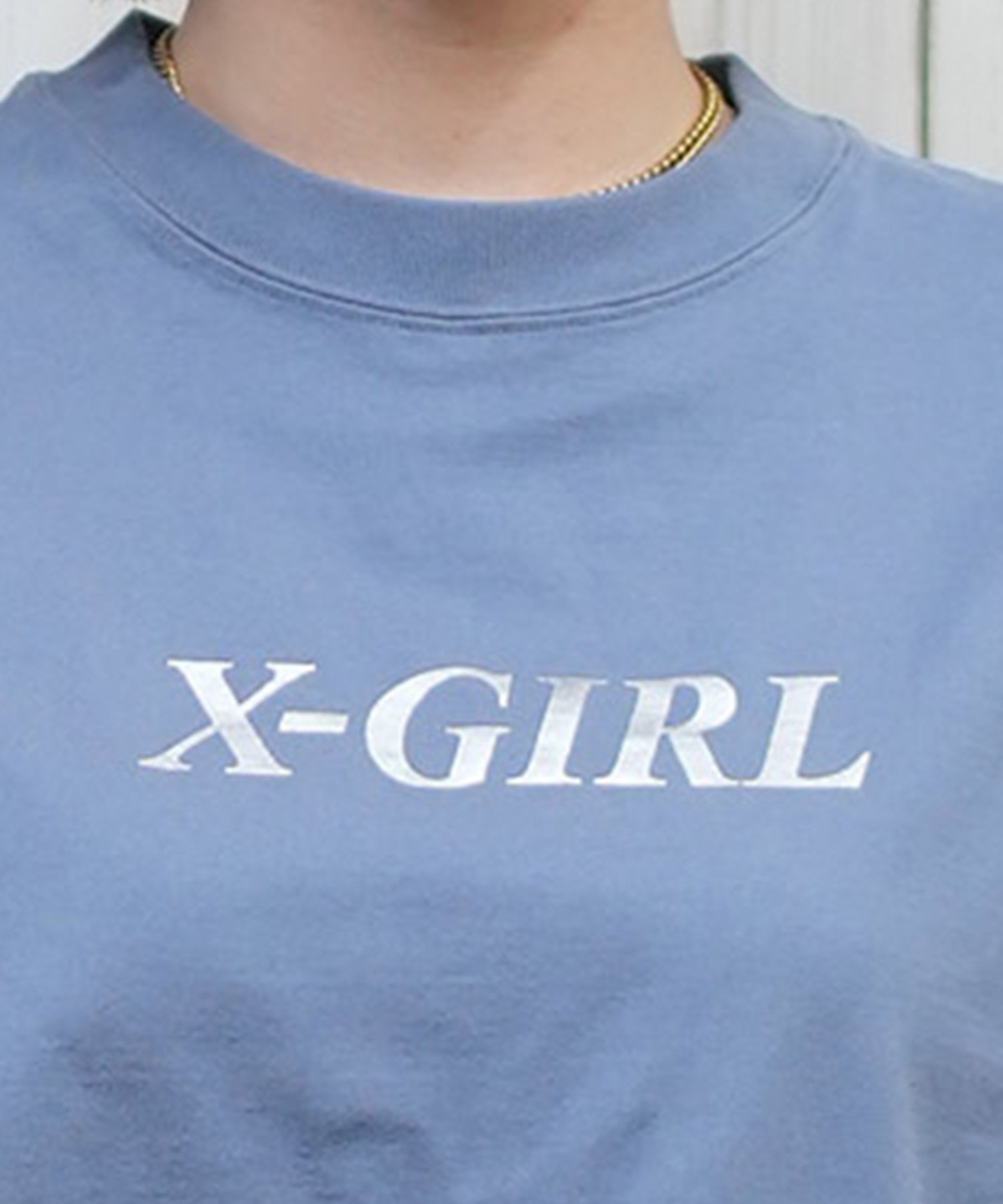 X-girl エックスガール 半袖 Tシャツ レディース バックプリント LEOPARD OVAL LOGO S S TEE 105251011029(WHITE-M)