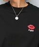 X-girl エックスガール 長袖 Tシャツ レディース ロンT 袖ロゴ バックプリント LIP L S TEE 105251011030(WHITE-M)